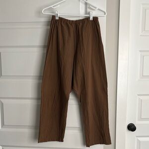Uzi NYC Brown Drop Crotch Pants Size S